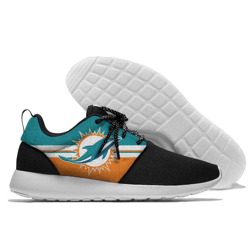 Men's NFL Miami Dolphins Roshe Style Lightweight Running Shoes 006 - Click Image to Close